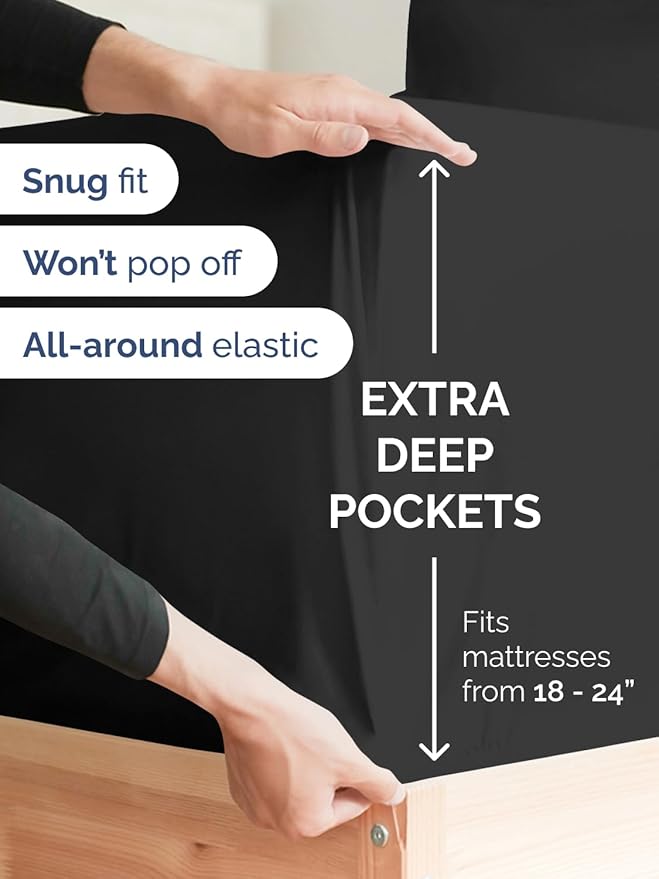Extra Deep Twin Sheet Set - Image 4