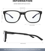ANYLUV Blue Light Glasses for Men, Lightweight Computer Gaming Glasses - Image 3