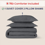 Kotton Culture 3 Pc King Size Duvet Cover Set- 100% Egyptian Cotton 600 Thread - Image 2