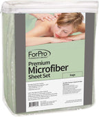 ForPro Professional Collection Premium Microfiber 3-Piece Massage Sheet Set - Image 3