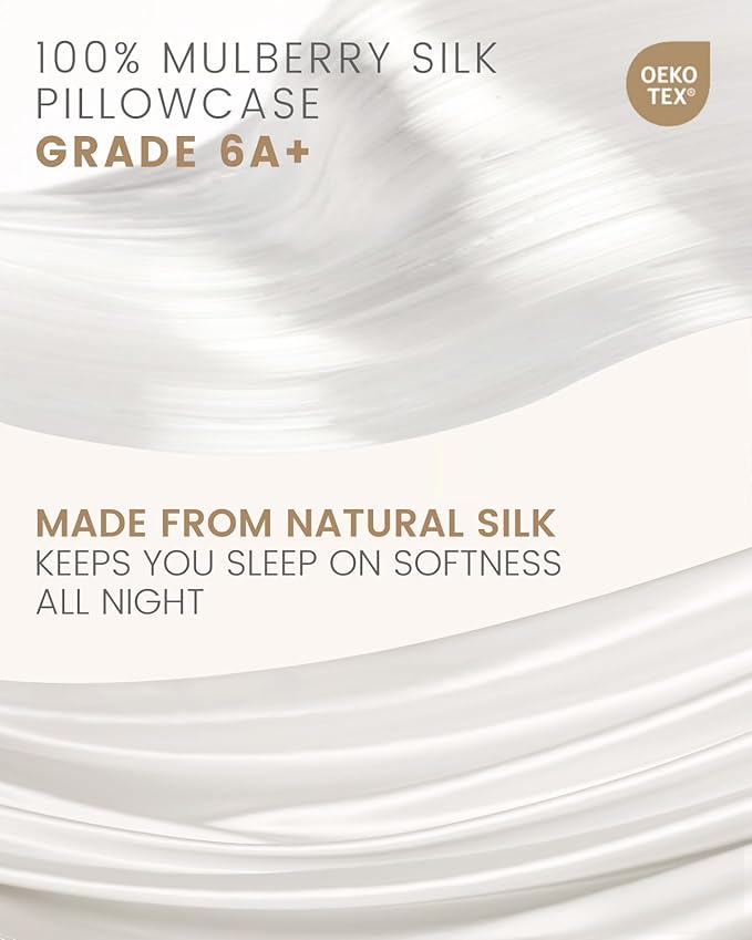 THXSILK 100% Pure Mulberry Silk Pillowcase - Image 2