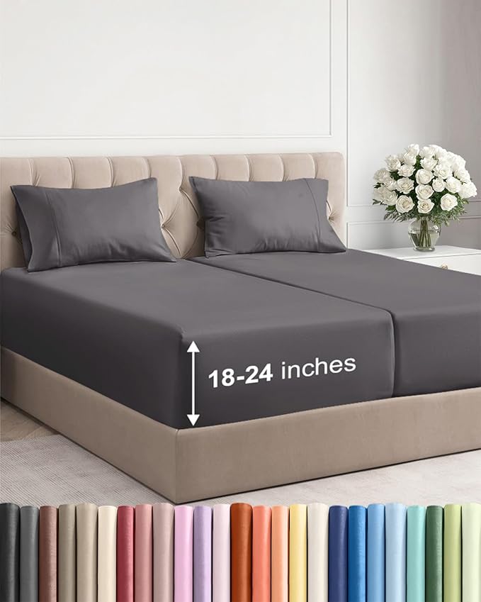 Extra Deep Split King Sheet Set by CGKUnlimited
