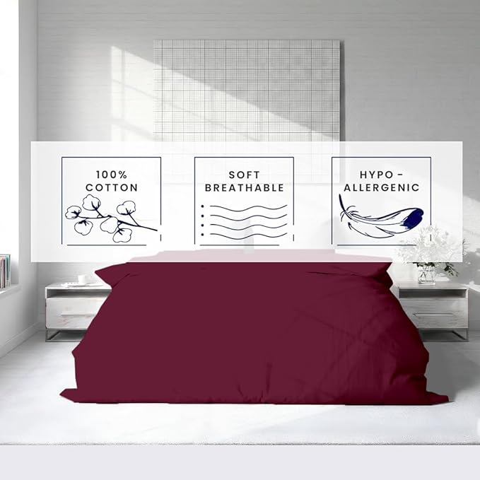 Kotton Culture 3 Pc 120" x 98" Duvet Cover Set Oversized King 100% Egyptian - Image 6