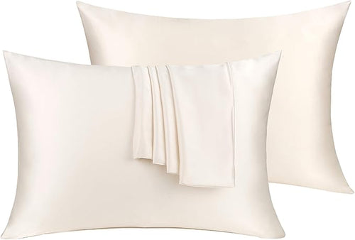 100% Silk Pillow Cases 2 Pack, Mulberry Silk Pillowcase by Victivic