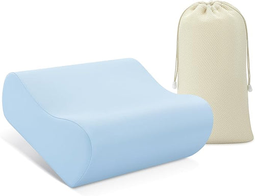 AM AEROMAX Travel Contour Memory Foam Pillow, Cervical Pillow by AMAEROMAX