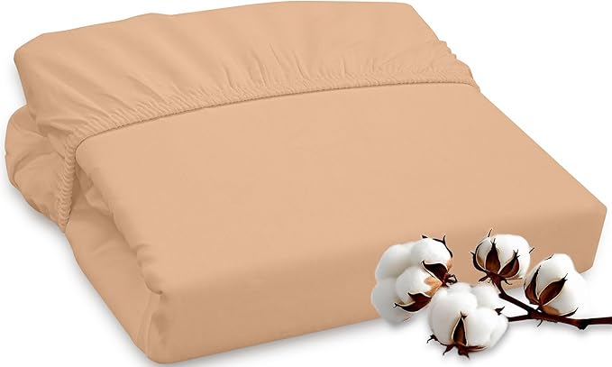 ROYALE LINENS 300 Thread Count 100% Long Staple Combed Cotton Fitted Sheet King by ROYALELINENS