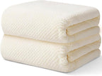 2 Pack Bath Towel Set, Waffle Bath Towel Set, Microfiber Super Soft Highly by Wuwahold
