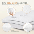 SweetNight Bed Pillows Queen Size Set of 2, Fluffy Luxury Hotel Pillows - Image 4