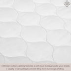 Bioweaves 100% Organic Cotton Mattress Pad Cover, GOTS Certified Cooling 300GSM - Image 4