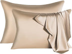 2 Pcs Mulberry Silk Pillowcase for Hair and Skin, Cooling Silk Pillow Case by SIYUAN