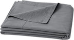 BESTOUCH Flat Sheet Only 100% Washed Cotton Linen Feel Wrinkle-Free, by BESTOUCH