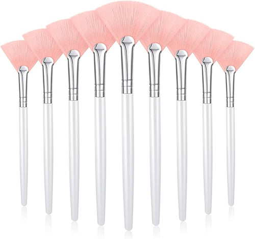 9 Pieces Facial Fan Mask Brushes, Soft Facial Applicator Brushes Tools by Maitys