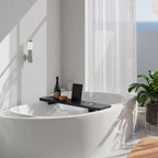 Tinamo Black Bathtub Caddy Tray Table | 35x9x2.5 Inch Large Bath Tub Tray - Image 5