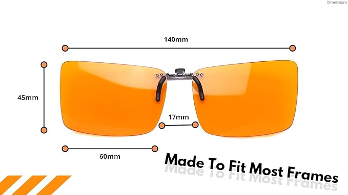Vyzia Clip On Blue Light Blocking Glasses - Image 7