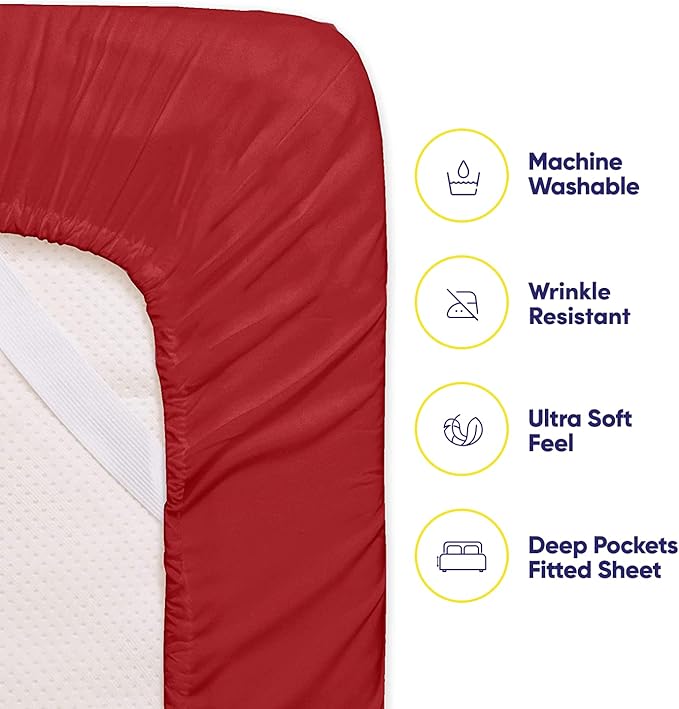 Queen Sheets Red - Image 3