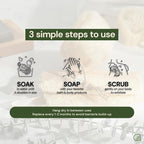 Chill Ah Natural Loofah Sponge Set – 100% Plant-Based, Biodegradable Bath - Image 6