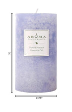 Aroma Naturals Essential Oil Scented Pillar Candle, Tranquility, 2.75 Inch X 5 - Image 5