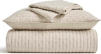 EVERGRACE Cross Stitch Pre-Washed Cotton Quilt Bedding Set Queen Size, - Image 9