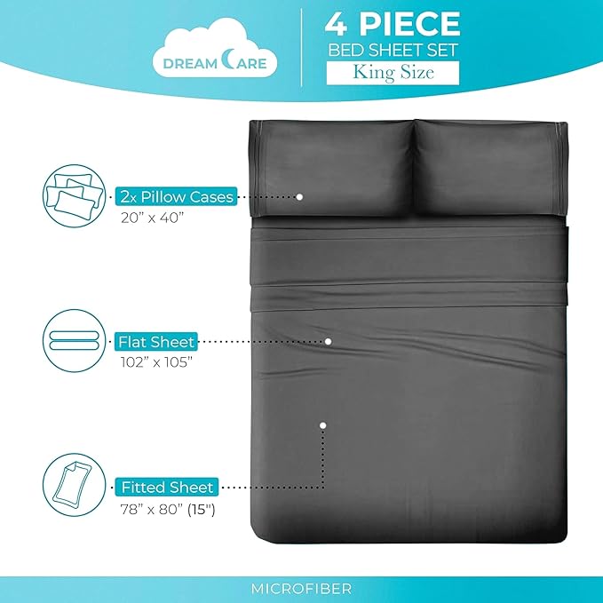 DREAMCARE Twin XL Sheet Sets - Image 10