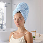 REDKISS Blue Microfiber Hair Towels - Image 4