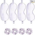 Satin Eye Mask 8Pcs Silk Sleep Masks Silky Blindfold Eyeshade Blackout Eyes by WJingYiJia