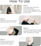 2-Pack Women's Microfiber Hair Towel Wrap: 50% Faster Drying, Ultra - Image 3