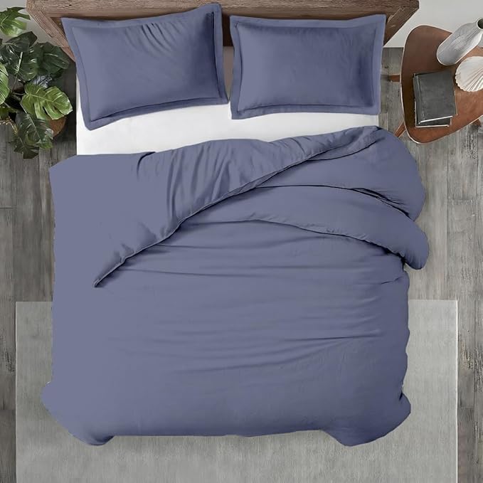Kotton Culture 3 Pc Duvet Cover Queen Size/Full Size Set-100% Egyptian Cotton by KottonCulture