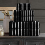 CASA COPENHAGEN Ecstatic 6Pcs 100% Egyptian Cotton Large Designer Towels Gift - Image 4