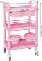 Salon Storage Cart, 3 Tier Rolling Beauty Organizer - Image 2
