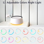 Brown Noise Sound Machine with 30 Soothing Sounds 12 Colors Night Light White - Image 3