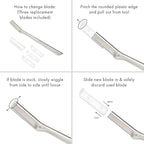 Tweezerman Facial Razor Replacement Blades - Image 2