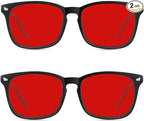 Red Lens Glasses Blue Light Glasses by Wintoo