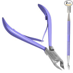 Professional Cuticle Cutter & Pusher Trimmer Manicure Tools by BOXGROVEBEAUTY