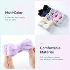 WSYUB Spa Headband, Headband for Washing Face, Shower Skin Care Fluffy Stocking - Image 4