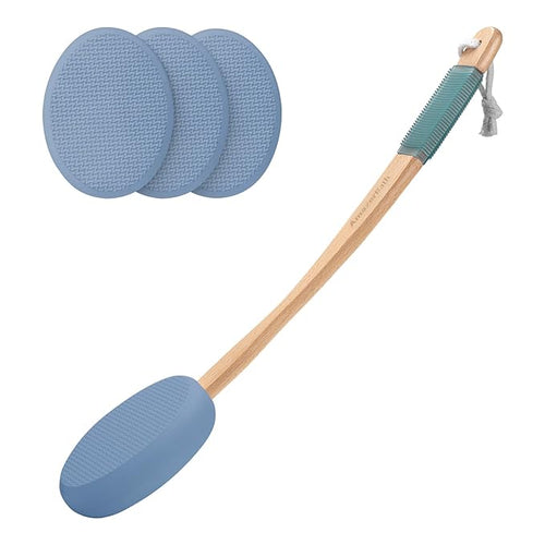 AmazerBath Lotion Applicator for Back, 4 Replacement Pads by AmazerBath