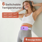 NOWWISH Heating Pad for Period Cramps Pain Relief, Portable Electric Cordless - Image 4