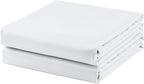 2-Pack Cotton Cal King Flat Sheet Only, 600 Thread Count 100% Egyptian Cotton by ZaizaiHome