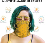 Venswell Neck Gaiter Face Mask Men Women, Seamless Bandana Rave Face Cover - Image 3