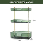 Akinbas 3 Tier Bathroom Organizer Countertop Makeup Perfume Tray Skincare - Image 3
