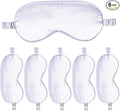 6PACK Silk Sleep Mask Satin Eye Masks Blackout Silky Eyeshade Cover Soft by WJingYiJia