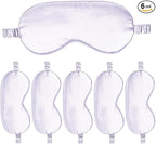 6PACK Silk Sleep Mask Satin Eye Masks Blackout Silky Eyeshade Cover Soft by WJingYiJia