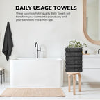 QUBA LINEN Hotel & Spa 100% Cotton Washcloths Pack of 24, Ultra Soft, Quick Dry - Image 3