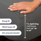 Flex Top Split Head King 4 Piece Sheet Set - Image 4