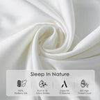 Cobnom Pure Mulberry Silk Pillowcases Set of 2, King Size - Image 3
