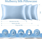 2 Pack 100% Pure Silk Pillowcase - Image 6