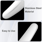 Pndeyo 3pcs Mini Stainless Steel Makeup Spatula, 2.87x0.49in Reusable Cosmetic - Image 3