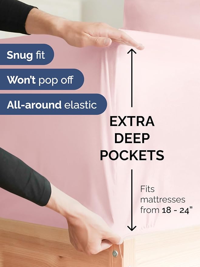 Extra Deep Twin Sheet Set - Image 3