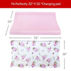 Changing Pad Cover for Girls 2 Pack, Lovely Print Soft Diaper Change Table - Image 5