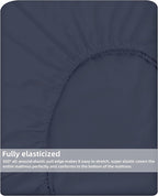 HBHLFZ Twin XL Fitted Sheet Only, Soft Breathable Bottom Sheet - Image 5
