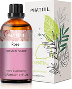 Rose Essential Oil, 1.01Fl.Oz PHATOIL Pure Essential Oil Singles by PHATOIL